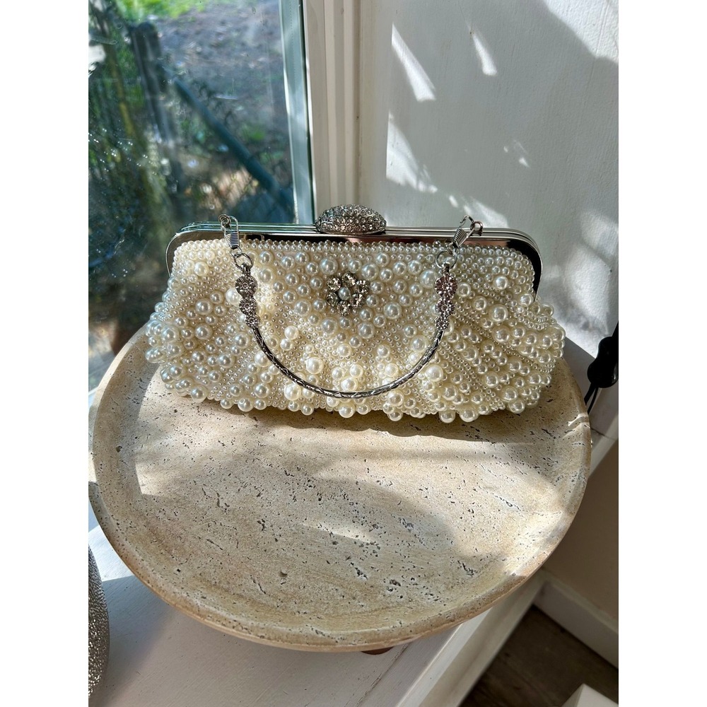 After the Vows Pearl Clutch | Ivory Pearl Bridal Clutch Evening Bag